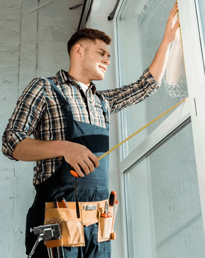 Home Contractor Installing New Windows